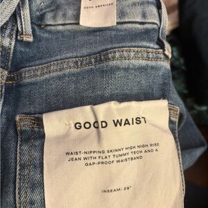 NWT - Good American - Good Waist Step Hem - Size 00/24